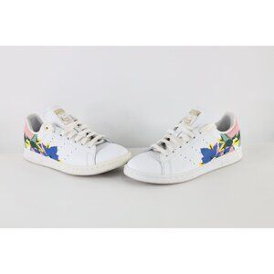 Adidas Stan Smith x Her Studio London Womens 8 Floral Spell Out Sneakers Shoes
